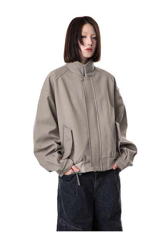 Chaqueta Raglan Casual con Cuello Alzado - Image 11