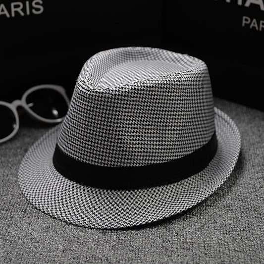 Gorra de Cuadros Houndstooth Clásica para Hombre - Estilo Europeo y Americano