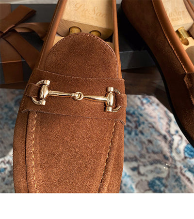 Mocasines de Ante con Herraje Horsebit para Hombre - Image 8