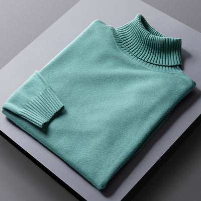 Suéter de Cuello Alto Hombre con Solapas - Diseño Moderno y Cálido - Image 4