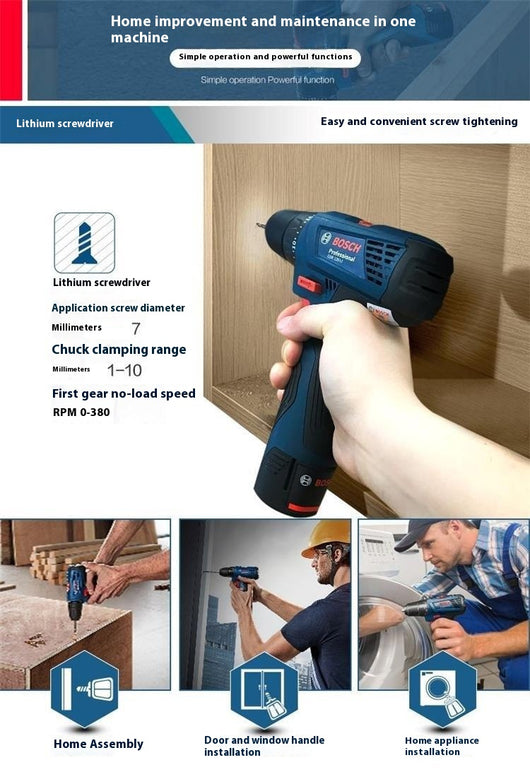 Taladro Atornillador Eléctrico Recargable para el Hogar - Image 6