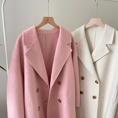 Abrigo Reversible de Lana y Cashmere - Elegancia Versátil - Image 41