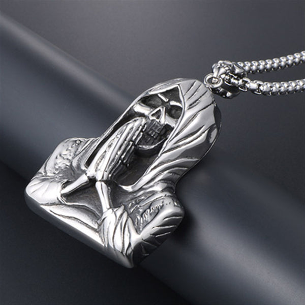 Collar Colgante de Calavera para Hombre - Diseño Minimalista