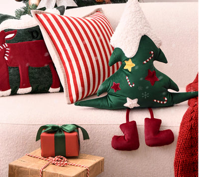 Cojín Navideño Árbol de Navidad para Sofá - Decoración Festiva - Image 12