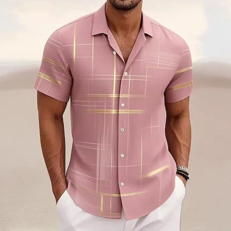 Camisa Casual de Botones para Hombre - Perfecta para Viajes y Aventuras - Image 19