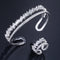 Women's Jewelry AAA Zircon Fashion All-match Luxury Silver Plated Bracelet
