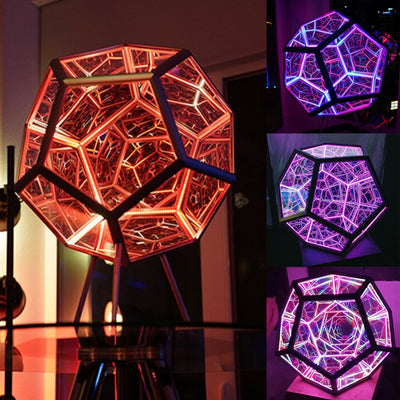 Lámpara Decorativa Dodecaedro Multicolor - Luz Ambiental para el Hogar