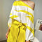 Conjunto de Blusa y Shorts Sueltos con Estampado y Mangas Farol - Protección Solar