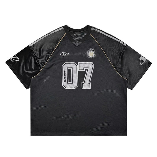 Polo Deportivo Mesh Estilo Universitario para Verano - Image 7