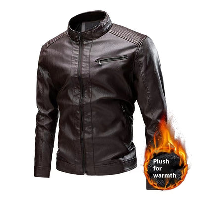 Chaqueta de Cuero para Motociclista Retro - Estilo Casual Primavera Otoño - Image 11