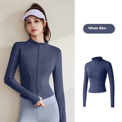 Chaqueta Deportiva Mujer Manga Larga Ajustada para Running, Fitness y Yoga - Image 13