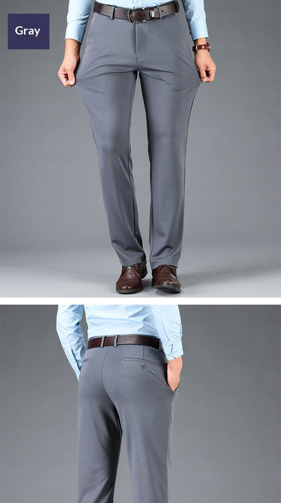 Pantalones Casuales Ejecutivos Stretch Corte Recto para Hombre - Image 26