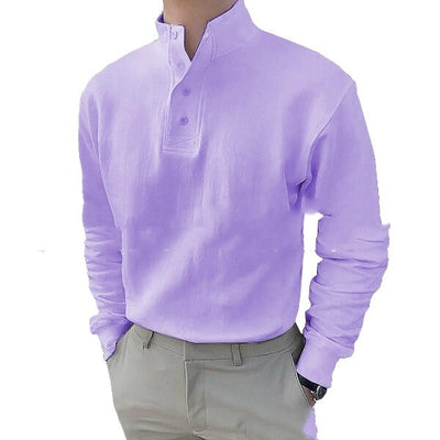 Camisa Clásica de Manga Larga para Hombre con Abertura Lateral - Image 7