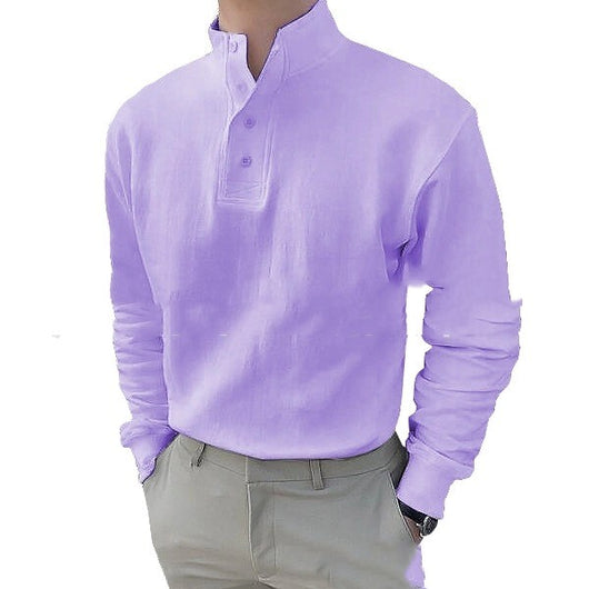 Camisa Clásica de Manga Larga para Hombre con Abertura Lateral - Image 7