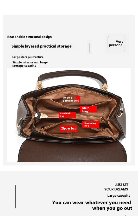 Bolso de Mano Vintage con Estampado de Letras - Bolsa Casual Crossbody para Mujer - Image 20