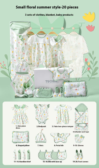 Conjunto de Ropa para Bebé Recién Nacido - Caja Regalo Verano Tela Ligera - Image 7