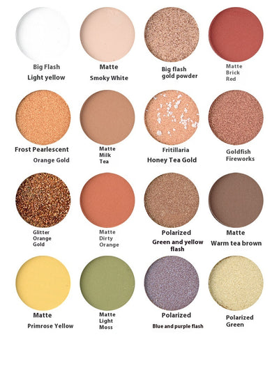 Paleta de Sombras 16 Colores Shimmer y Mate - Set Completo de Maquillaje Profesional - Image 12