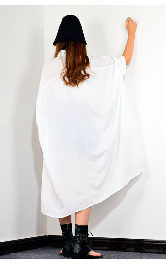 Camisa Casual Mujer con Parches de Moda - Manga Corta y Cuello Solapa - Image 11