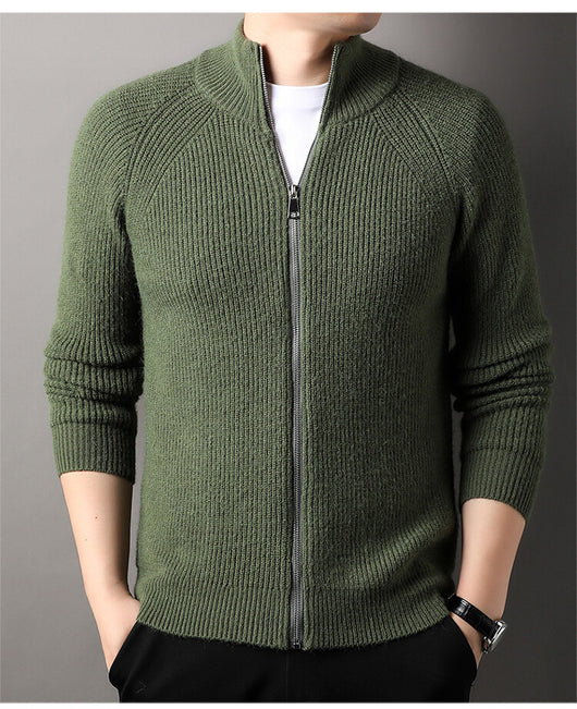 Cardigan Casual Cuello Alto Versátil para Hombre - Image 20