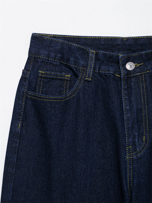 Conjunto Denim Vintage Azul Suelto - Camisa Manga Larga y Pantalón - Image 14