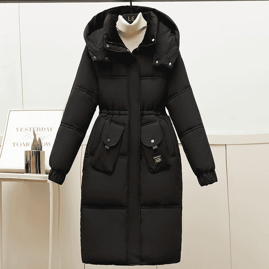 Abrigo Largo Acolchado de Algodón para Mujer Talla Grande - Image 7