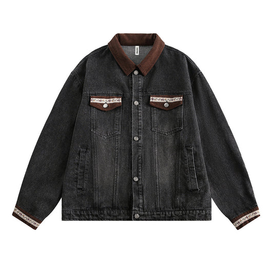 Chaqueta Denim Punk Oversized con Desgastes - Image 5