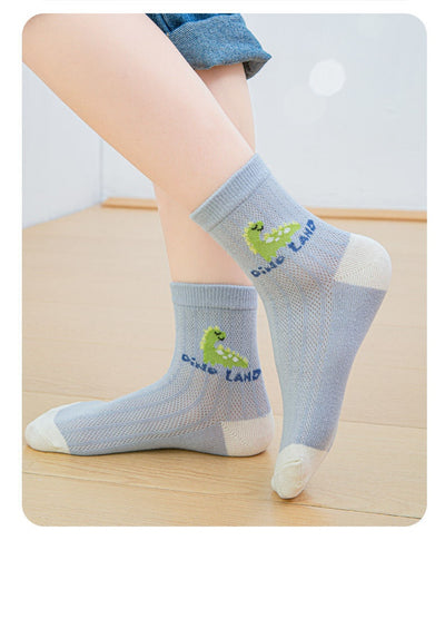 Calcetines Tubo Infantiles Transpirables Primavera Verano - Image 32