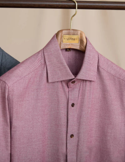 Camisa Business Casual Retro de Algodón con Cuello Windsor - Slim Fit Transpirable - Image 5