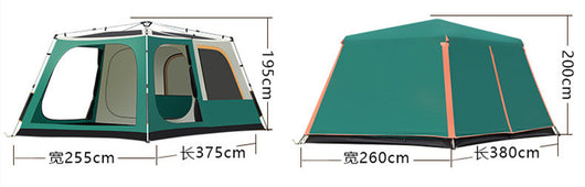 Tienda de Campaña Automática para 3-8 Personas - Aluminio Reforzado Doble Capa Impermeable - Image 14