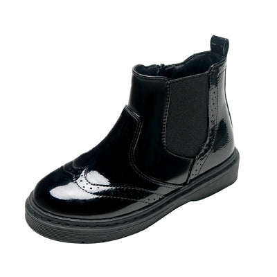 Botas Cortas Negras para Niñas con Cierre Lateral - Image 8