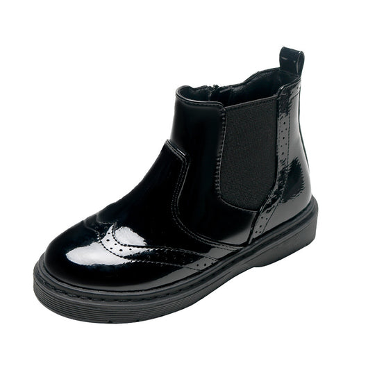 Botas Cortas Negras para Niñas con Cierre Lateral - Image 8