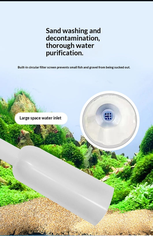 Tubo Sifón Manual para Limpieza de Arena y Cambios de Agua en Acuarios - Image 10
