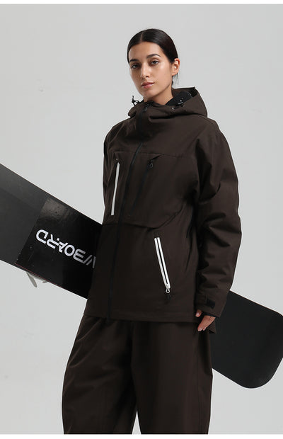 Abrigo de Esquí Acolchado Transpirable Impermeable - Image 17