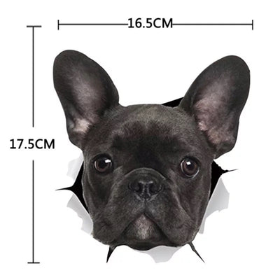 Pegatina 3D Perro Cartoon Divertido para Auto - Diseño Creativo y Personalidad - Image 3