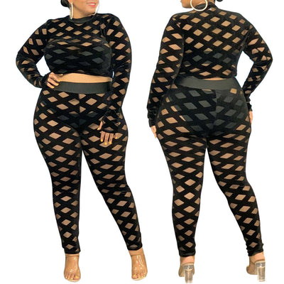 Conjunto Dos Piezas Perspectiva Sexy Tallas Grandes - Image 6