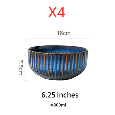 Tazón para Fideos de Cerámica Azul Artesanal - Image 10