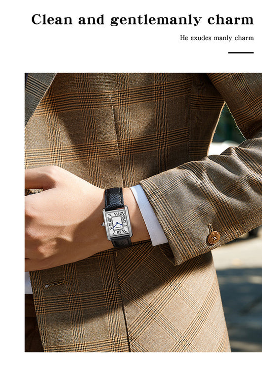 Reloj de Pareja Estilo Romano Resistente al Agua - Image 10