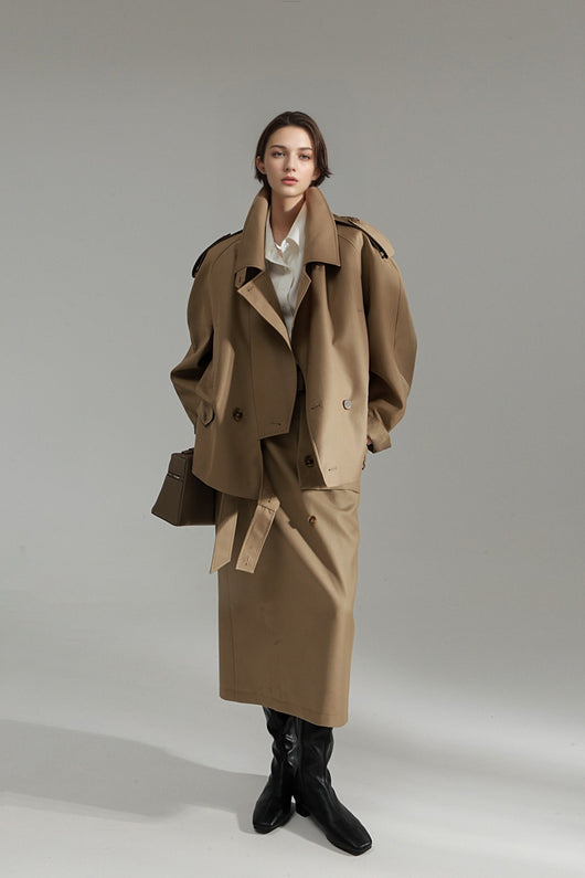 Gabardina Retro Holgada de Estilo Británico - Image 26