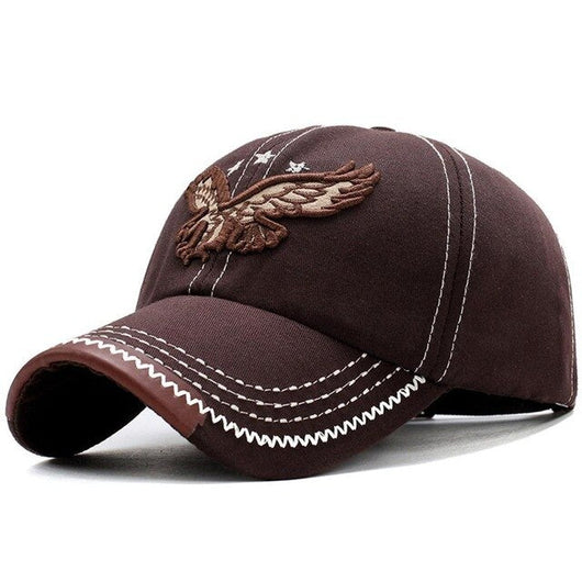 Gorra de Béisbol Retro con Águila Bordada - Image 5