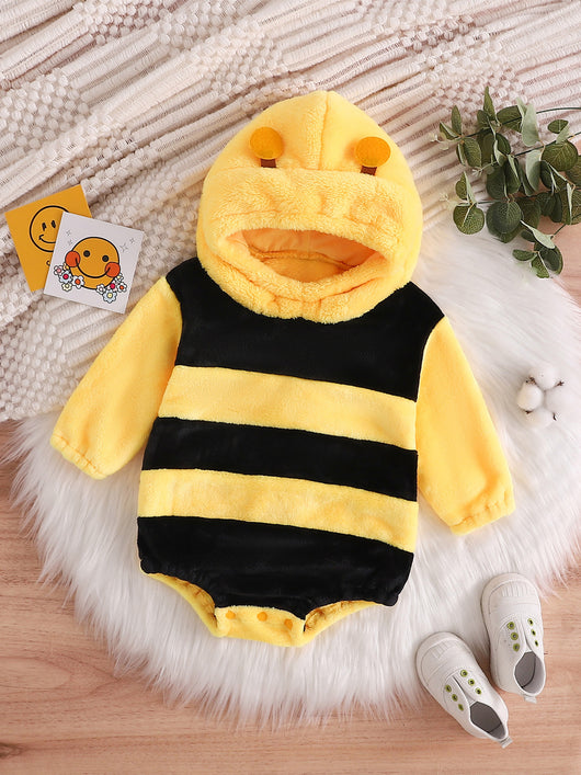 Pijama Enterizo Bebé Diseño Abeja en Franela Suave - Image 10