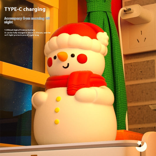 Lámpara Nocturna Muñeco de Nieve - Luz LED Suave para Dormitorio Infantil - Image 2