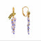 Wisteria Flower Ear Stud Necklace Special Interest Light Luxury Accessories Ear Hook