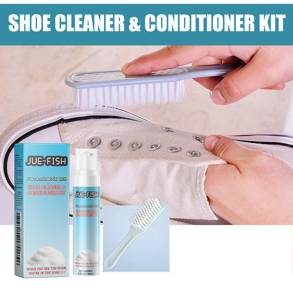 Kit Completo de Limpieza para Zapatos - Eliminador de Manchas en Bordes