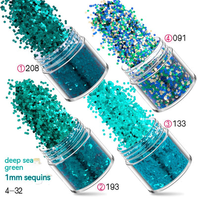 Set de Manicura con 12 Colores de Purpurina Degradada y Polvo Láser Holográfico - Image 7