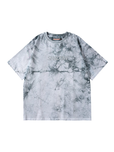 Playera Tie Dye Reflectante Moteada de Algodón Manga Corta Verano - Image 10
