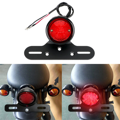 Faro Trasero Retro Metal Redondo para Motocicletas Modificadas - Image 9