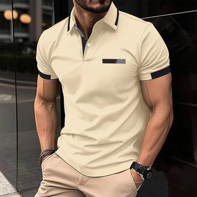 Polo Casual Hombre con Bolsillo Decorativo y Solapa - Camisa Business - Image 6