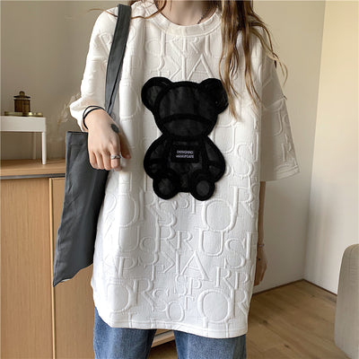 Camiseta Holgada de Manga Corta para Mujer - Image 3