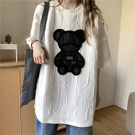 Camiseta Holgada de Manga Corta para Mujer - Image 3