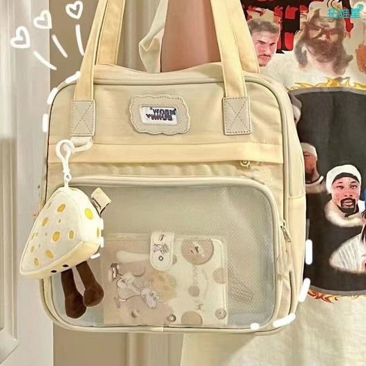 Bolsa Escolar de Gran Capacidad Estilo Japonés Minimalista para Estudiantes